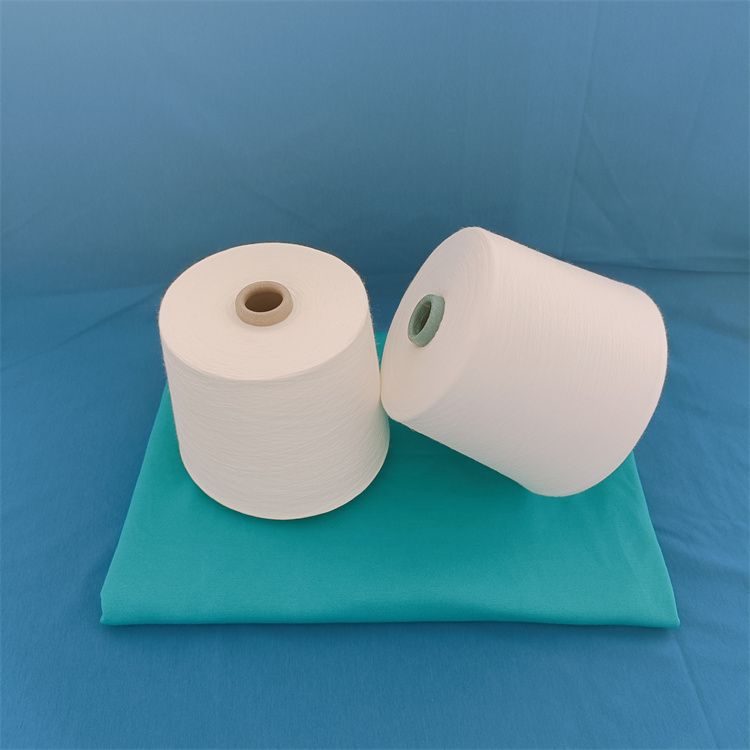 涤粘色纺纱做成面料的特点？2406工厂直发17667199207 竹纤维纱 玉竹纤维纱